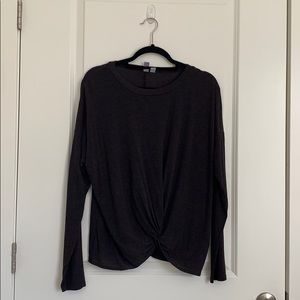 alya brand twist front top sold by Francesca’s